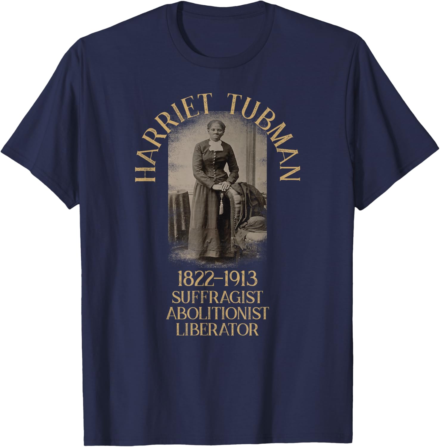 Strong Historical Black Women African American Feminist T-Shirt - T-Shirt | Navy