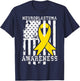 Neuroblastoma Awareness American Flag Shirt T-Shirt - T-Shirt | Navy