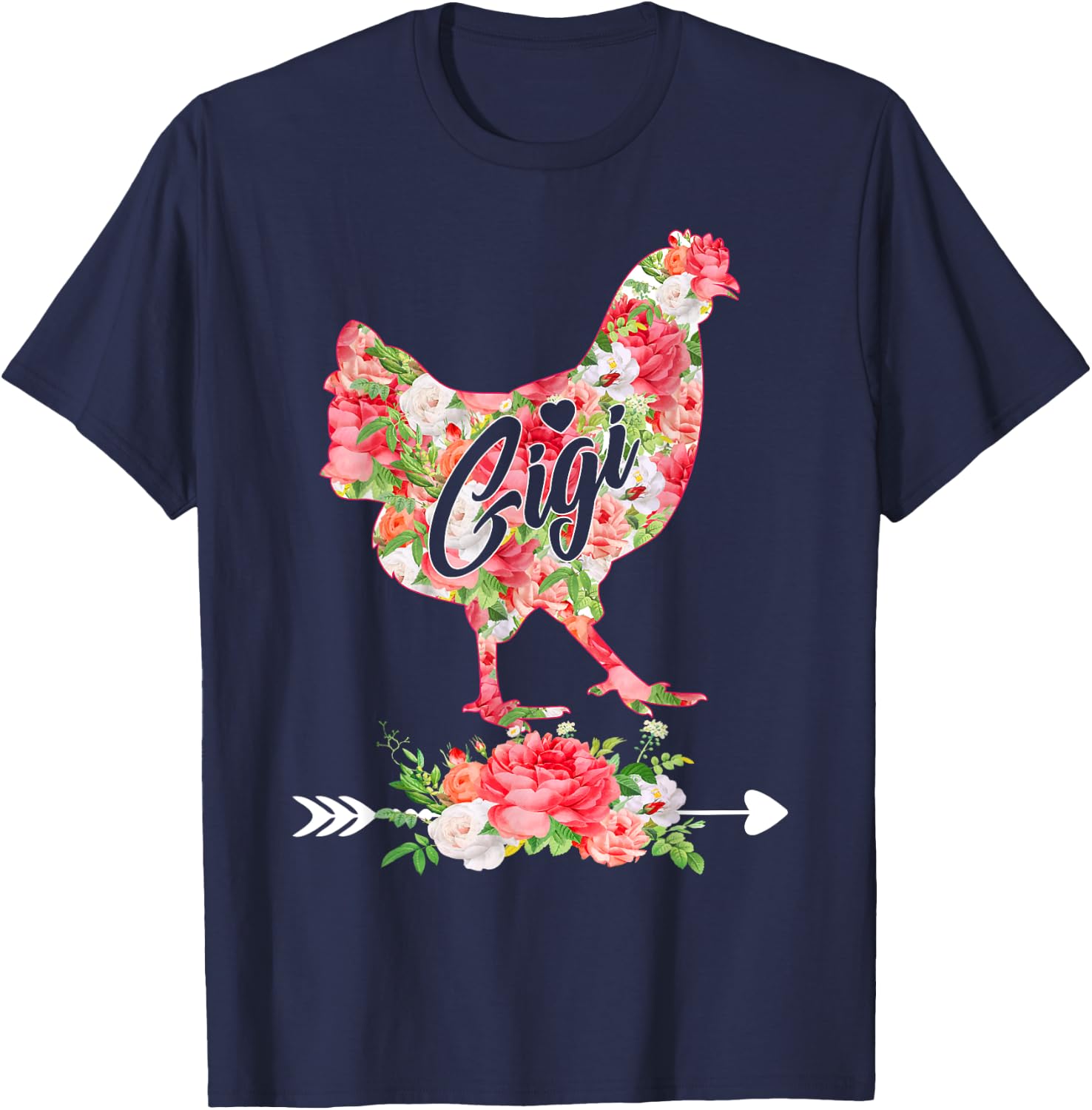 Funny Chicken Gigi Chicken Lover Mom Mommy Mothers Day Women T-Shirt - T-Shirt | Navy
