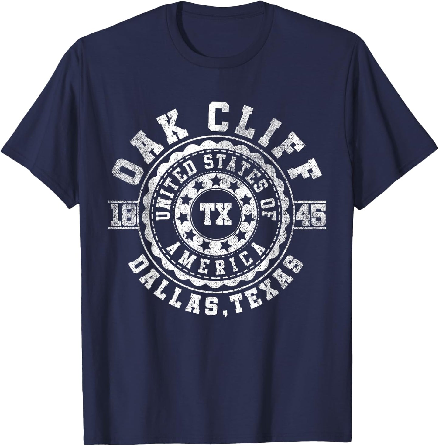 Oak Cliff TX | Texas T-Shirt - T-Shirt | Navy