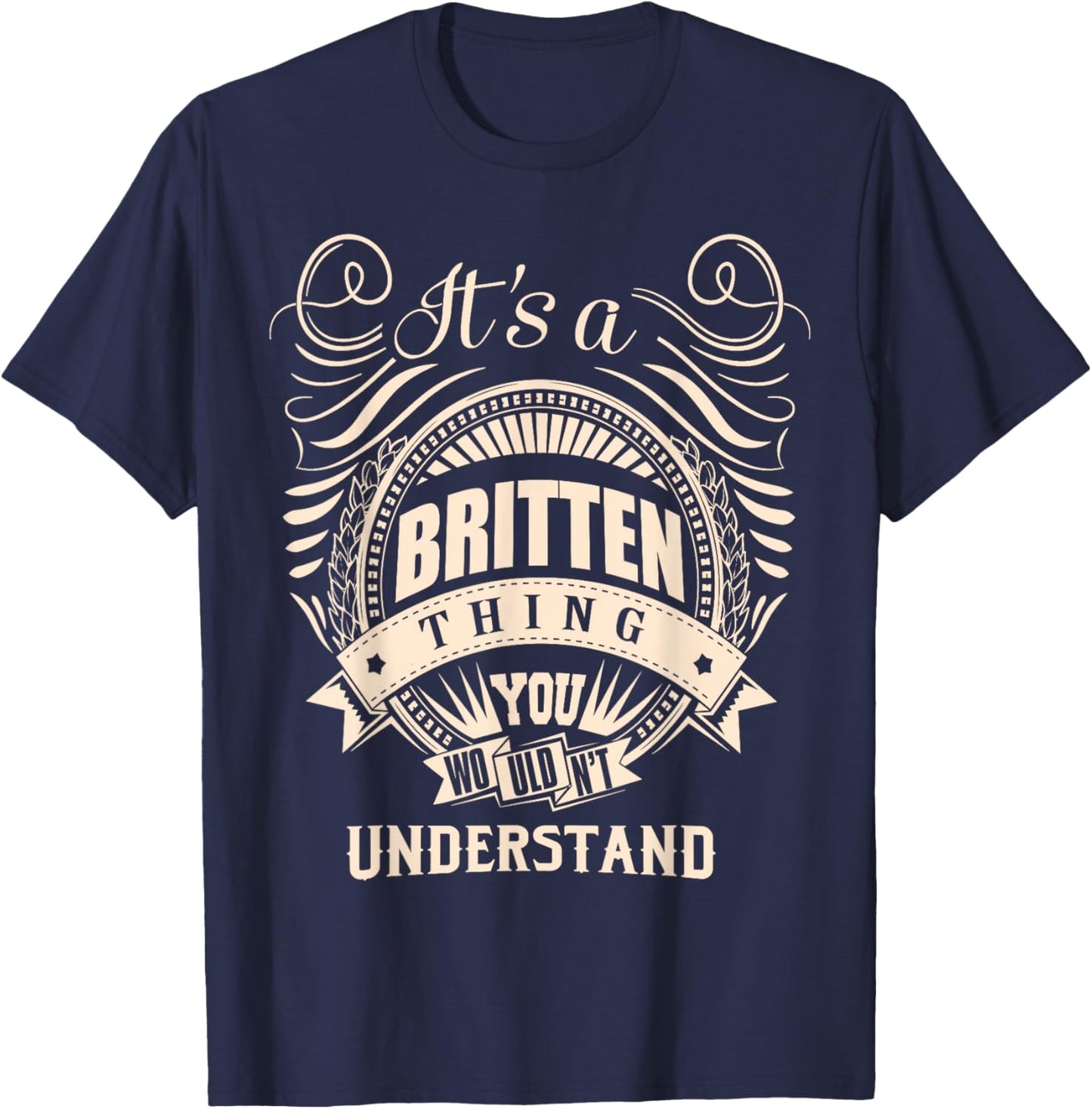 It is a BRITTEN Thing T-Shirt - T-Shirt | Navy