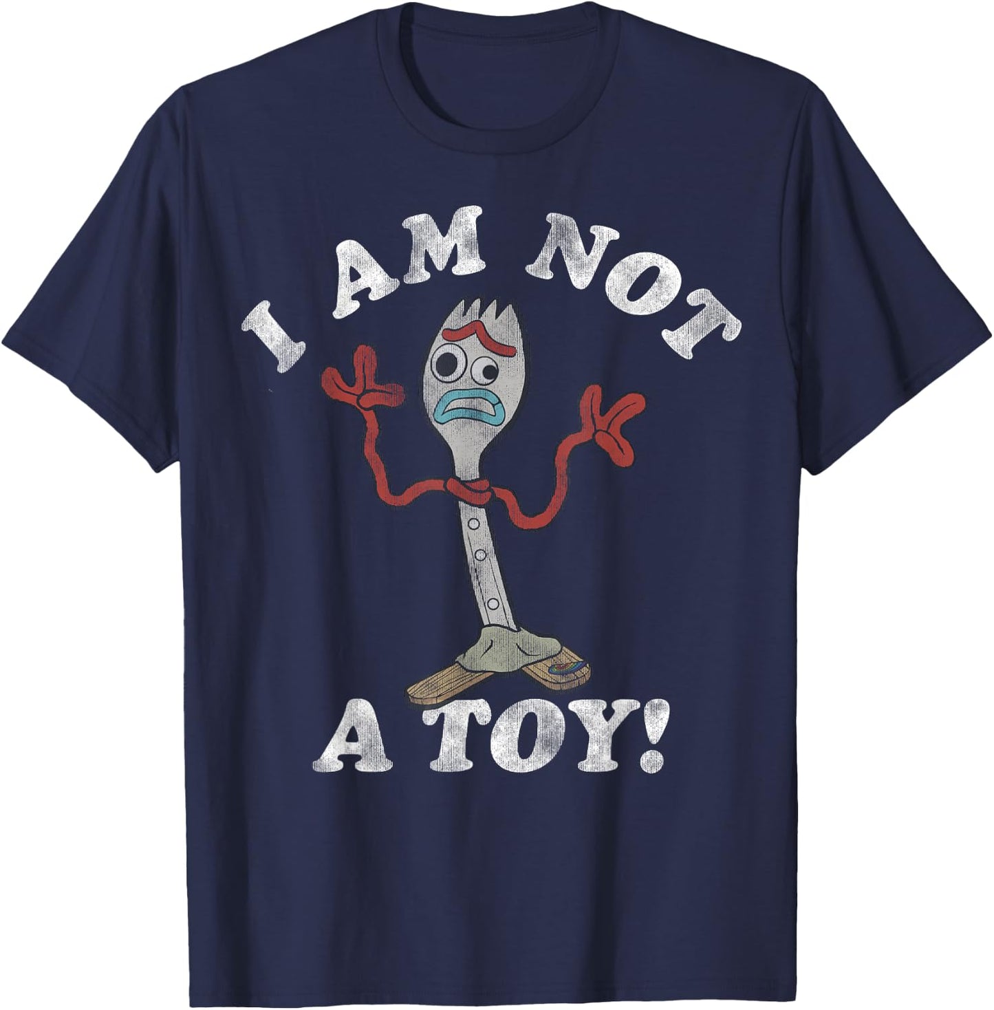 Disney Pixar Toy Story Forky I Am Not A Toy T-Shirt - T-Shirt | Navy