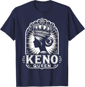 Playing Keno Numbers Casino Keno Player T-Shirt - T-Shirt | Navy