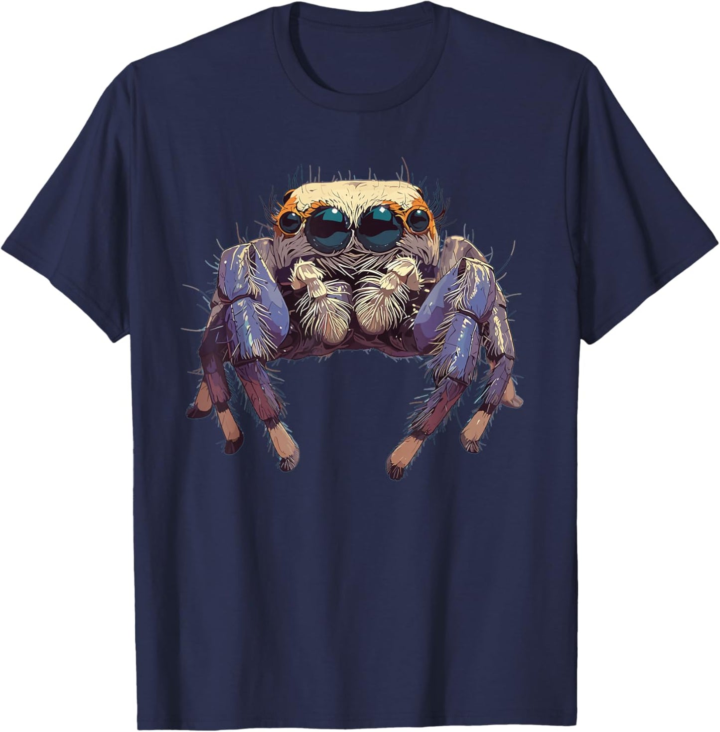Jumping Spiders Jumping Spider T-Shirt - T-Shirt | Navy