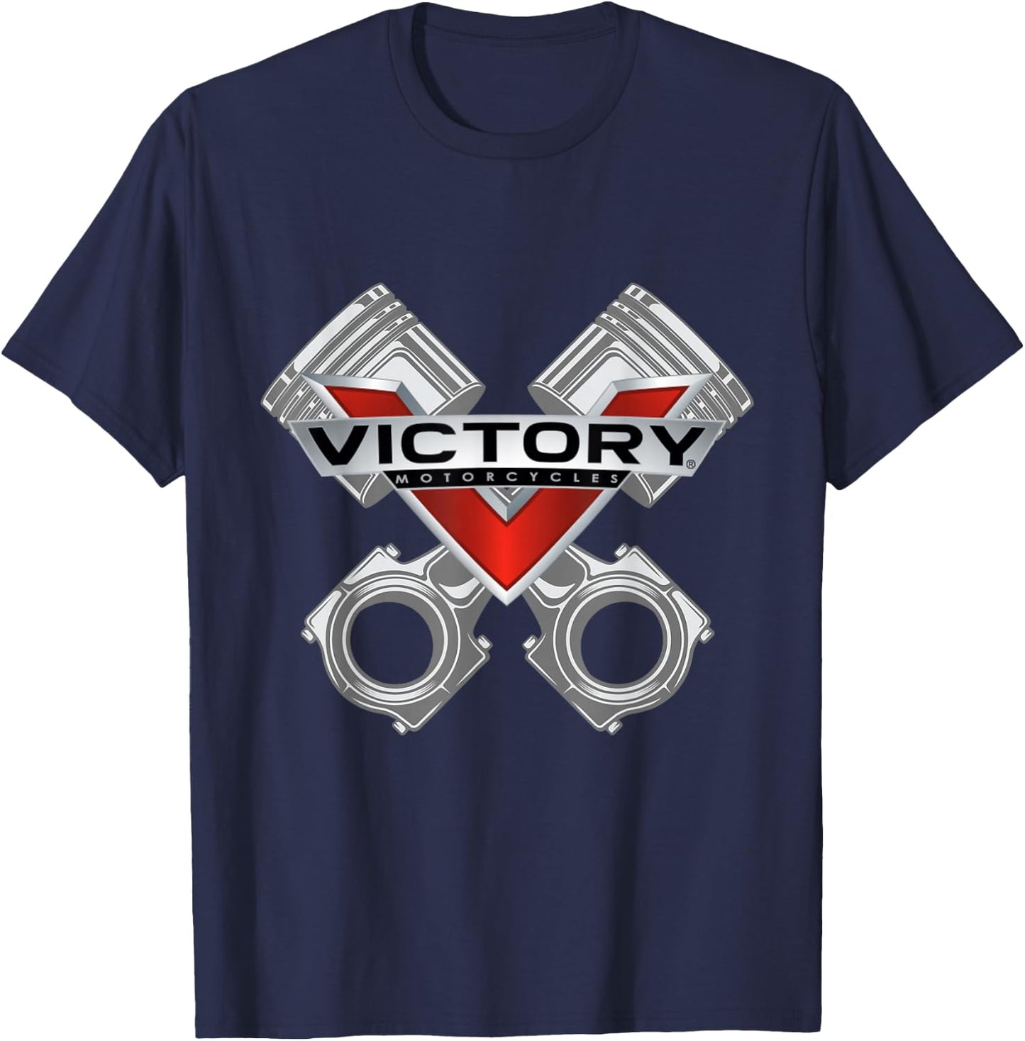 Victory Piston Style T-Shirt - T-Shirt | Navy
