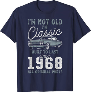 1968 Classic Car 58th Birthday T-Shirt - T-Shirt | Navy