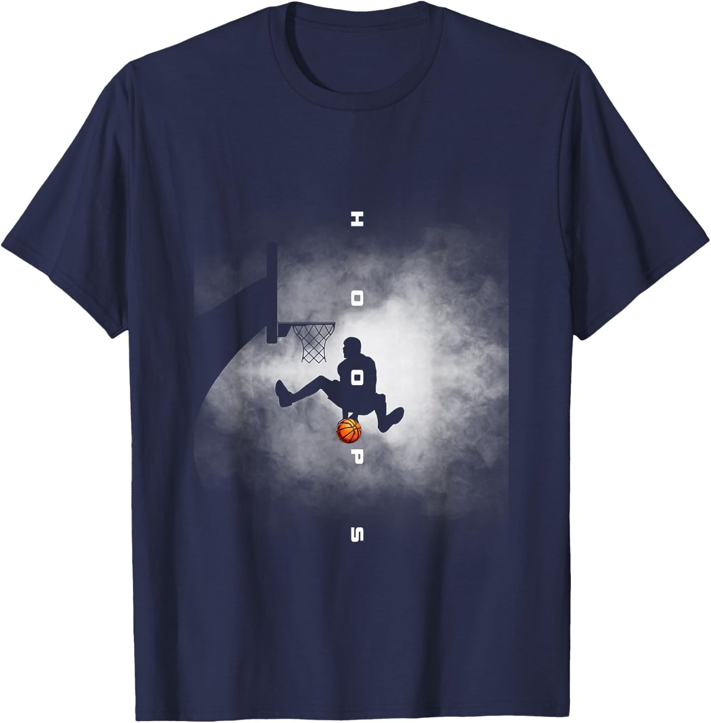 Hoops Basketball Apparel - Basketball T-Shirt - T-Shirt | Navy
