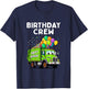 Birthday Crew Boys Garbage Truck Bday Family Matching Kids T-Shirt - T-Shirt | Navy