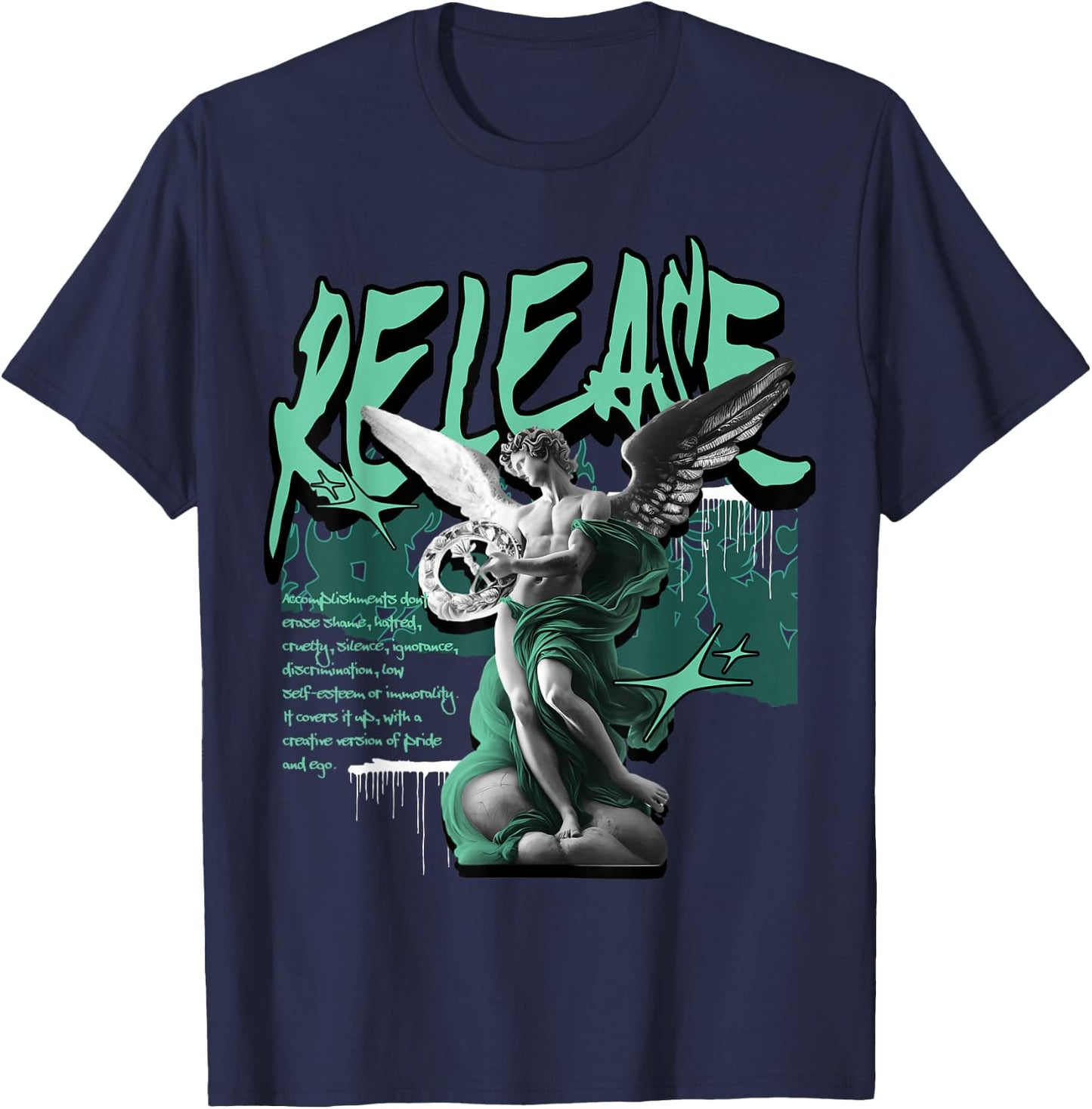 Release Retro Green Glow 1s Matching Women T-Shirt - T-Shirt | Navy