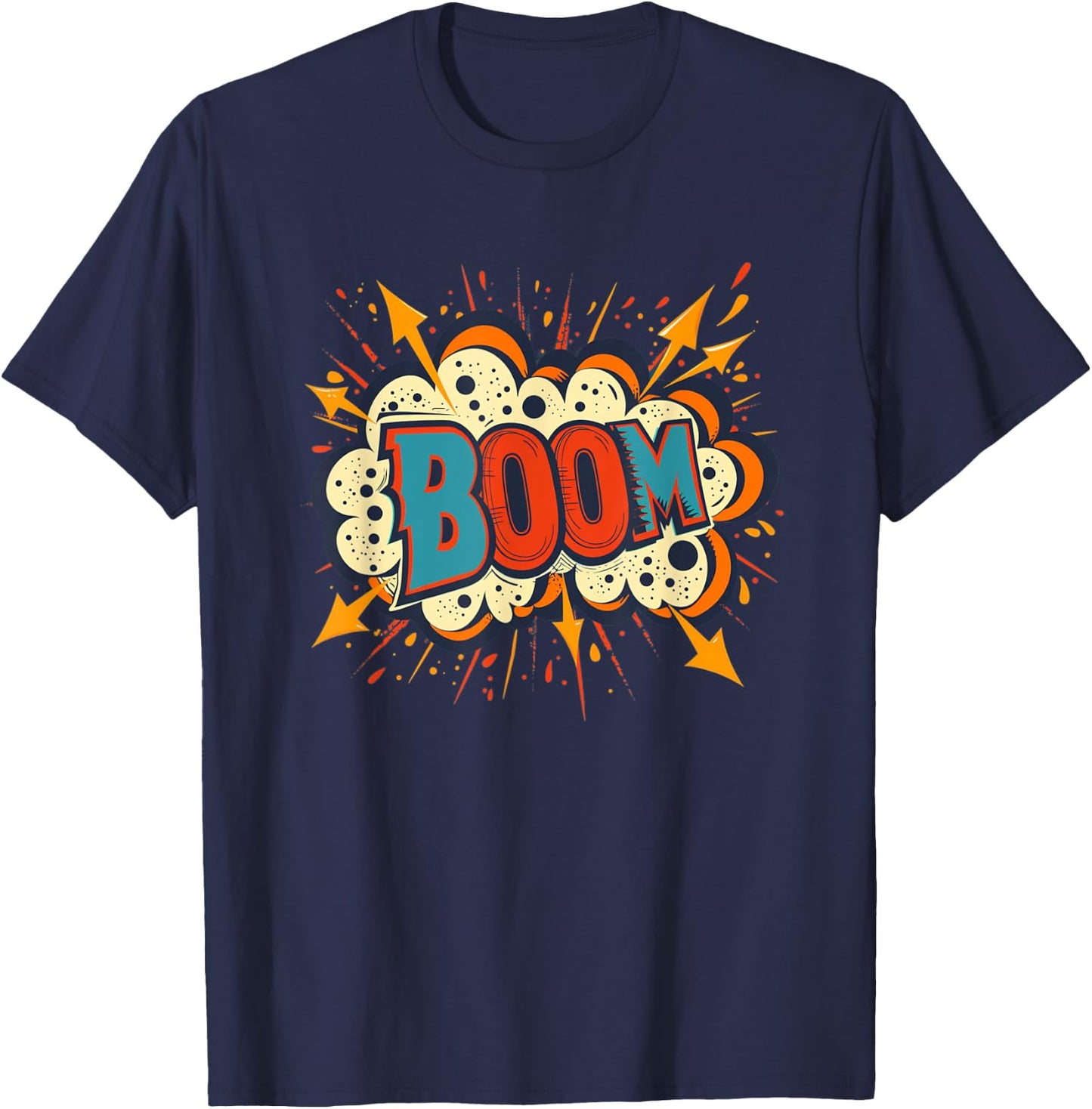 Funny Boom Speech T-Shirt - T-Shirt | Navy