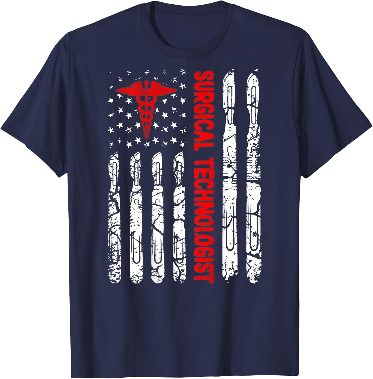 Surgical Technologist Shirt | Scrub Tech Shirt T-Shirt - T-Shirt | Navy