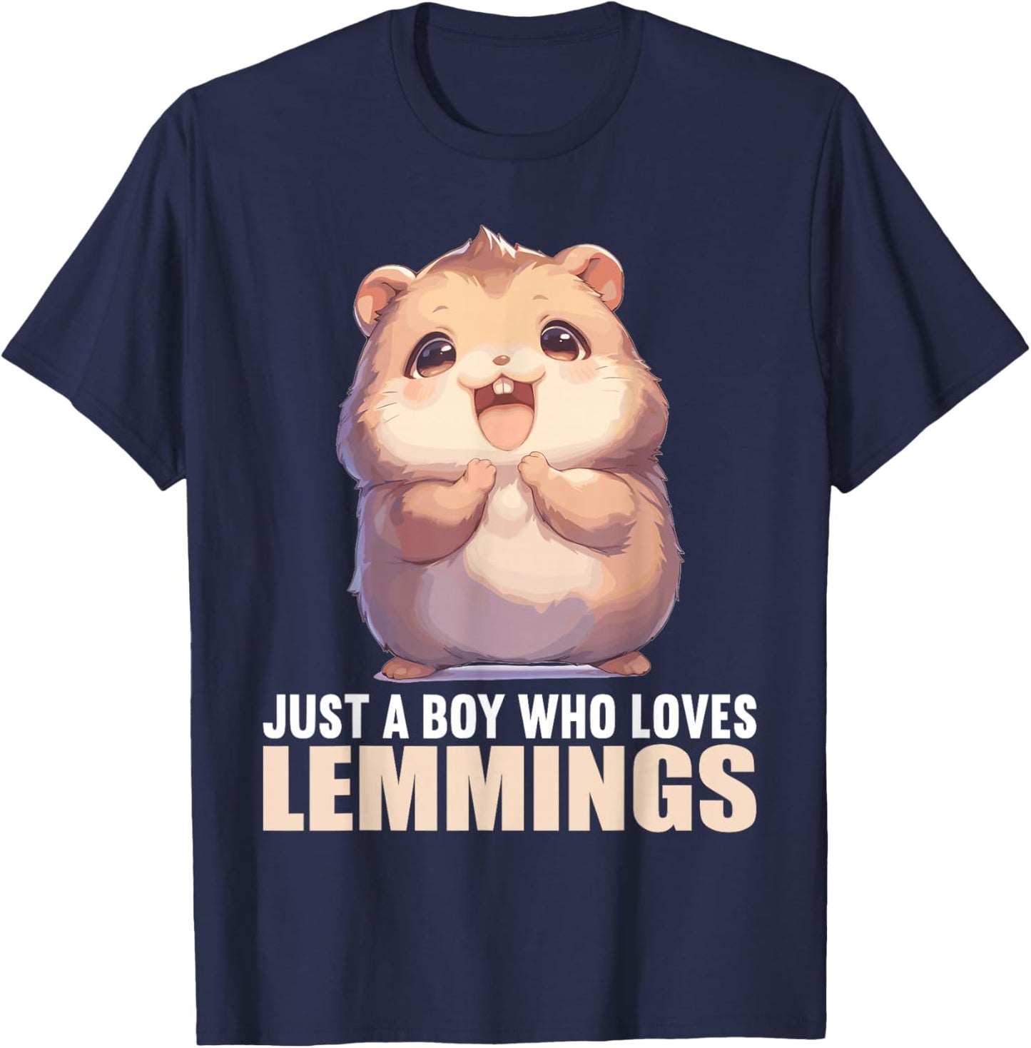 Just a Boy who loves Lemmings. Lemmings Lemming T-Shirt - T-Shirt | Navy