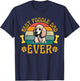 Best Poodle Dad Ever, Funny Poodle Father Retro T-Shirt - T-Shirt | Navy