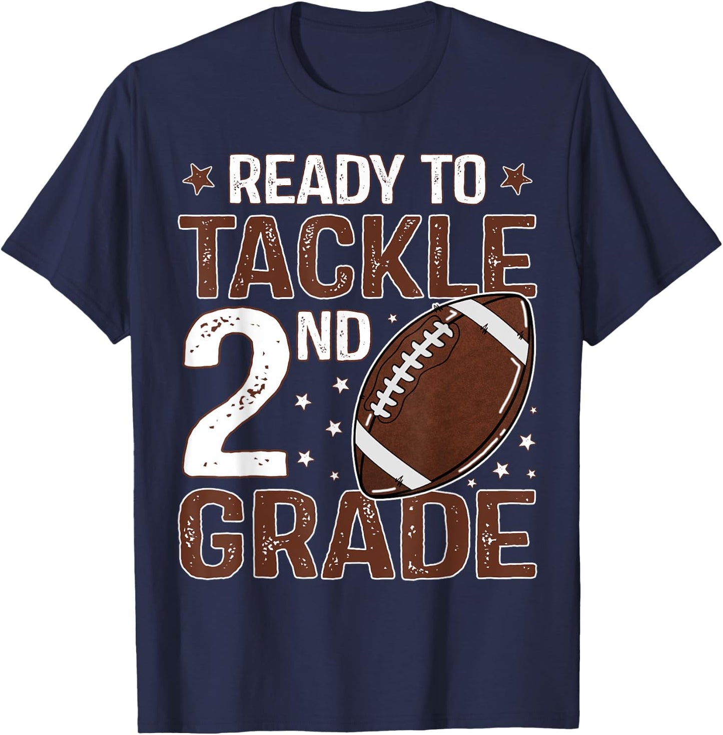 Ready To Tackle Second Grade First Day Of 2nd Grade Boys T-Shirt - T-Shirt | Navy