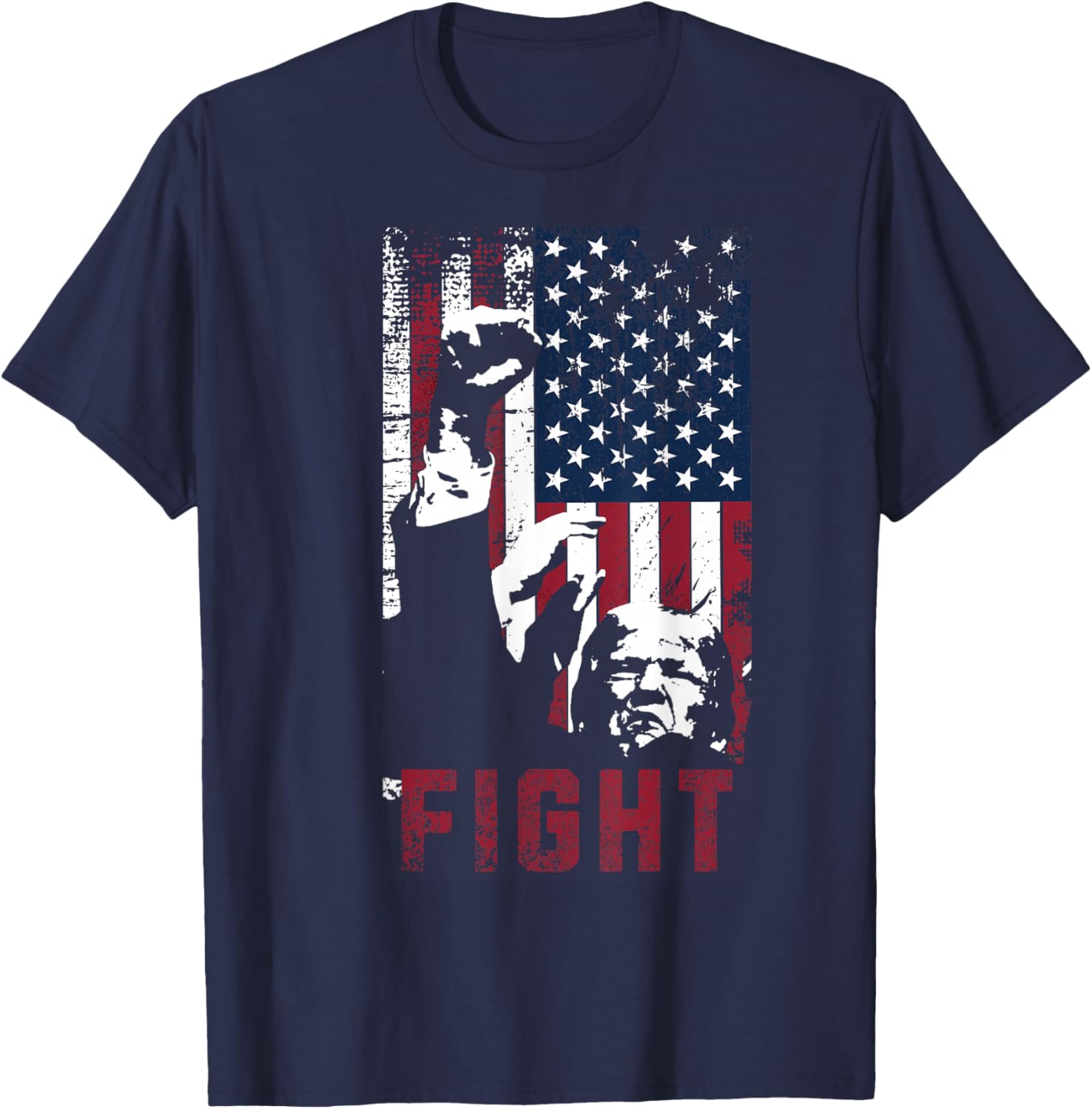 Fight USA United States of America T-Shirt - T-Shirt | Navy