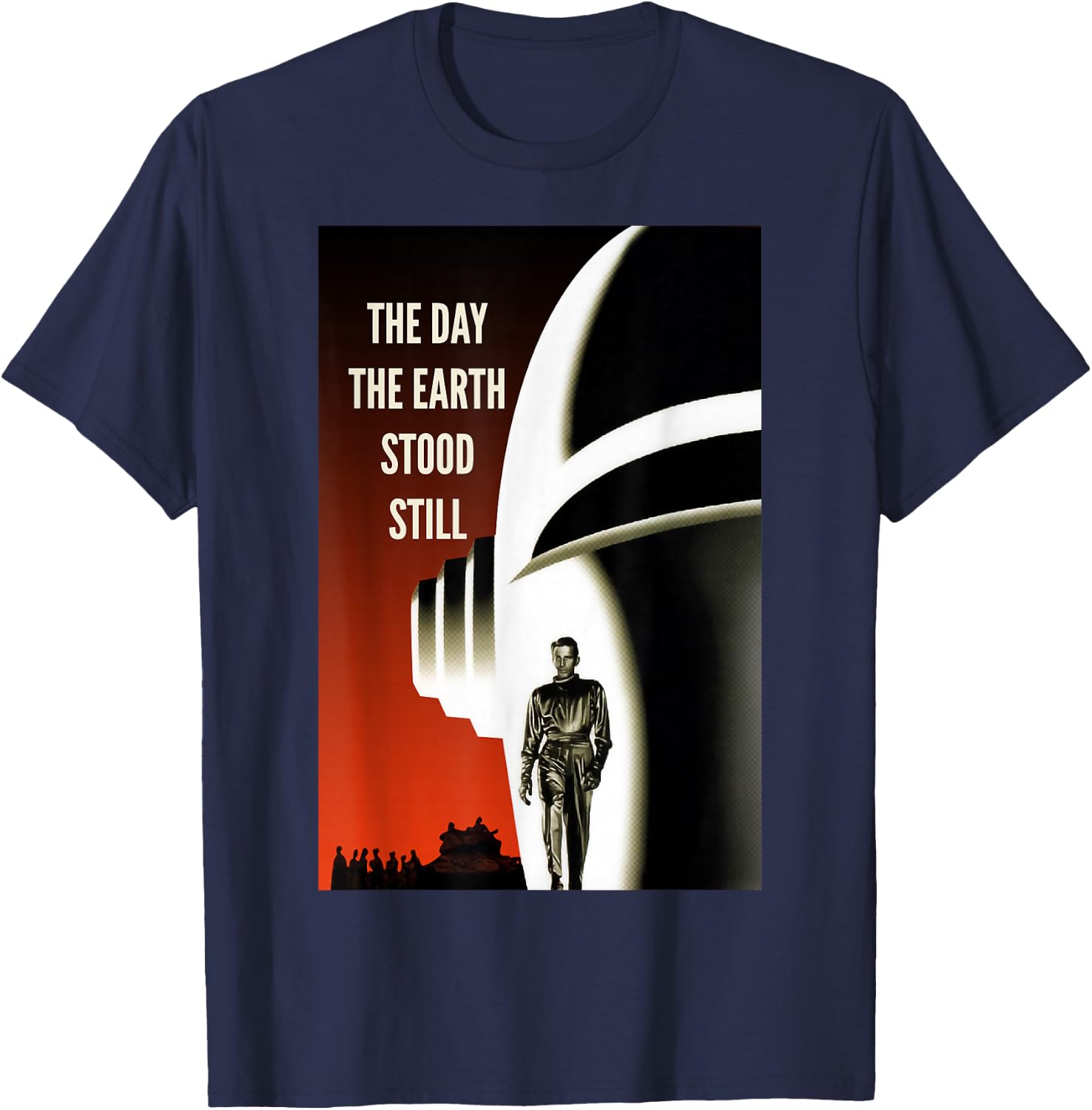 Klaatu Barada Nikto Robot Gort SiFi T-Shirt - T-Shirt | Navy