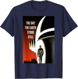 Klaatu Barada Nikto Robot Gort SiFi T-Shirt - T-Shirt | Navy