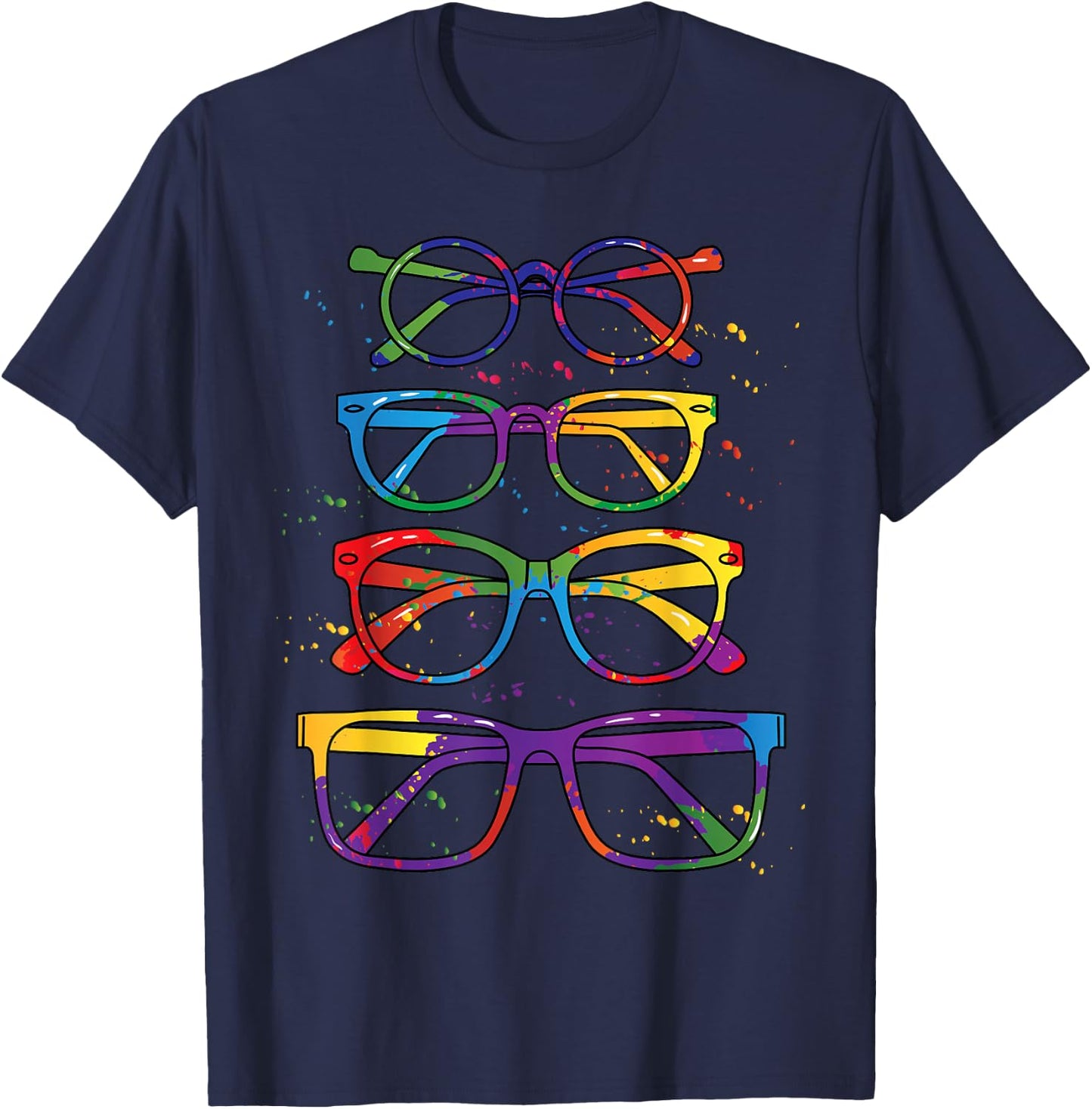 Glasses Optician Optometrist Gift Ophthalmology T-Shirt - T-Shirt | Navy