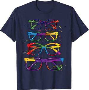 Glasses Optician Optometrist Gift Ophthalmology T-Shirt - T-Shirt | Navy