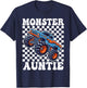 Monster Truck Auntie Monster Truck Are My Jam Truck Lovers T-Shirt - T-Shirt | Navy
