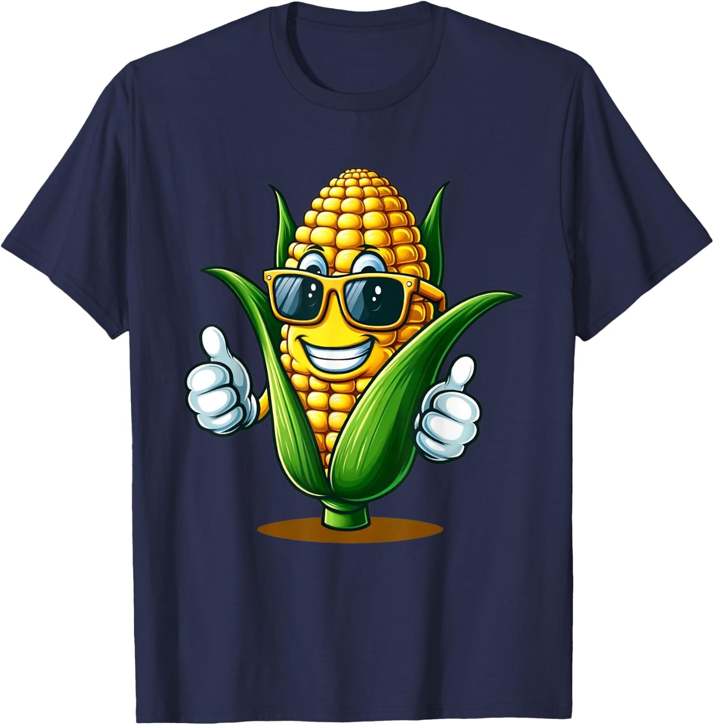 Funny Corn Design Sweet Corn On The Cob Lovers Women T-Shirt - T-Shirt | Navy