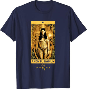 The Mummy Anck-Su-Namun Vintage Tarot Card T-Shirt - T-Shirt | Navy