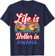 Awana Souvenirs / 'Life Is Better In Awana Beach Resort!' T-Shirt - T-Shirt | Navy