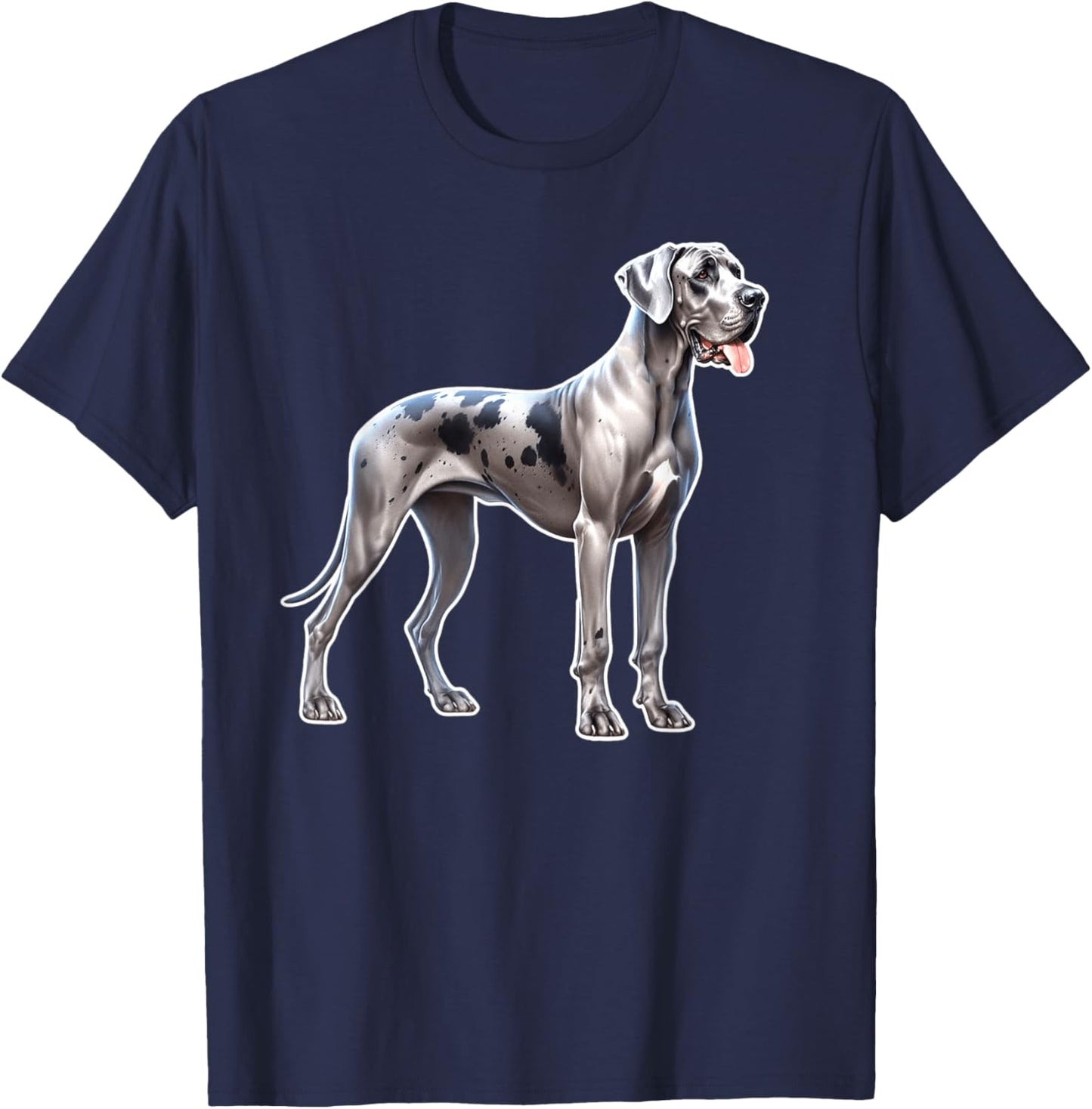 Great Dane Dog T-Shirt - T-Shirt | Navy