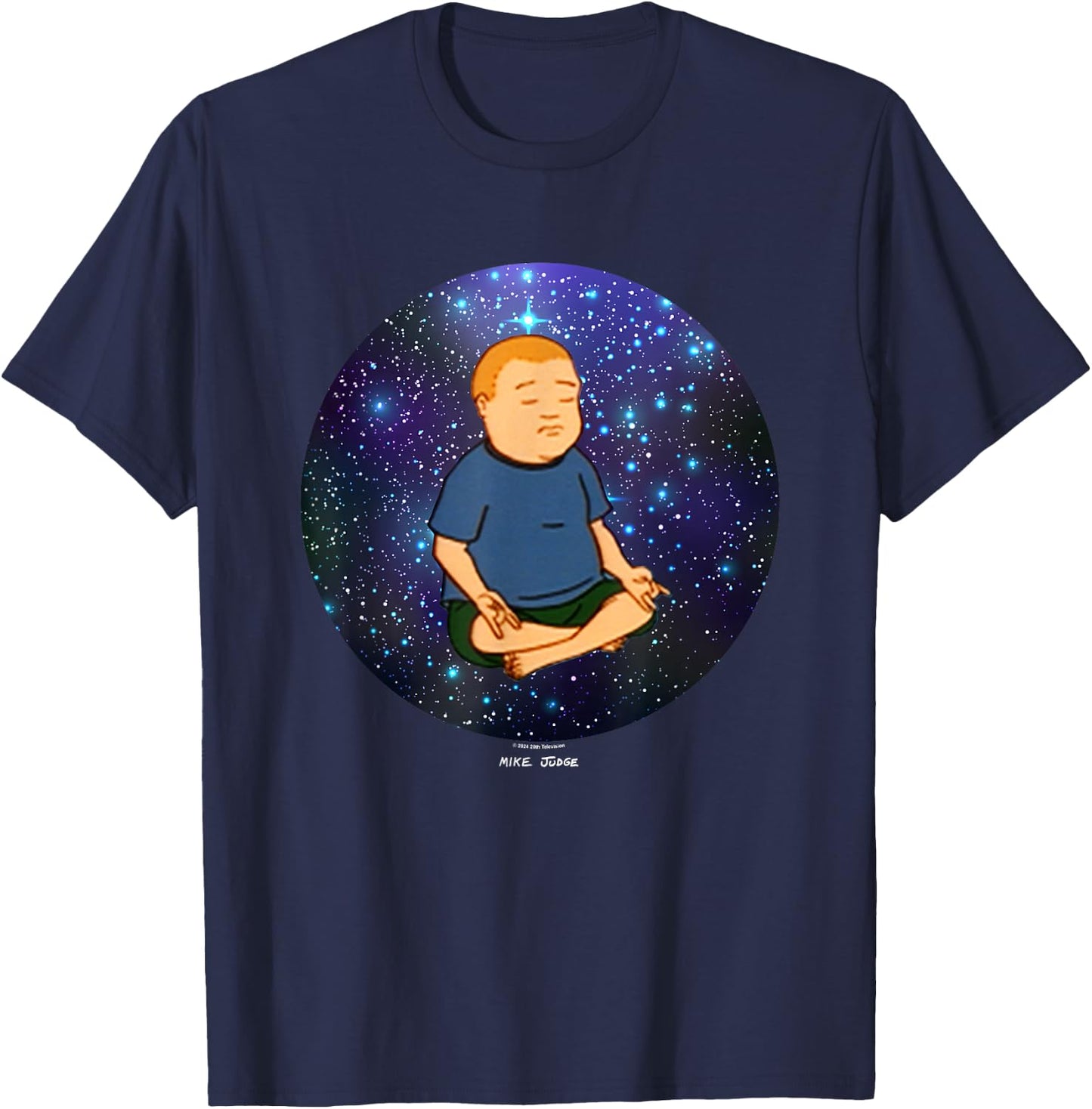 King Of The Hill Bobby Inner Space Peace Big Chest Poster T-Shirt - T-Shirt | Navy