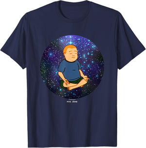 King Of The Hill Bobby Inner Space Peace Big Chest Poster T-Shirt - T-Shirt | Navy