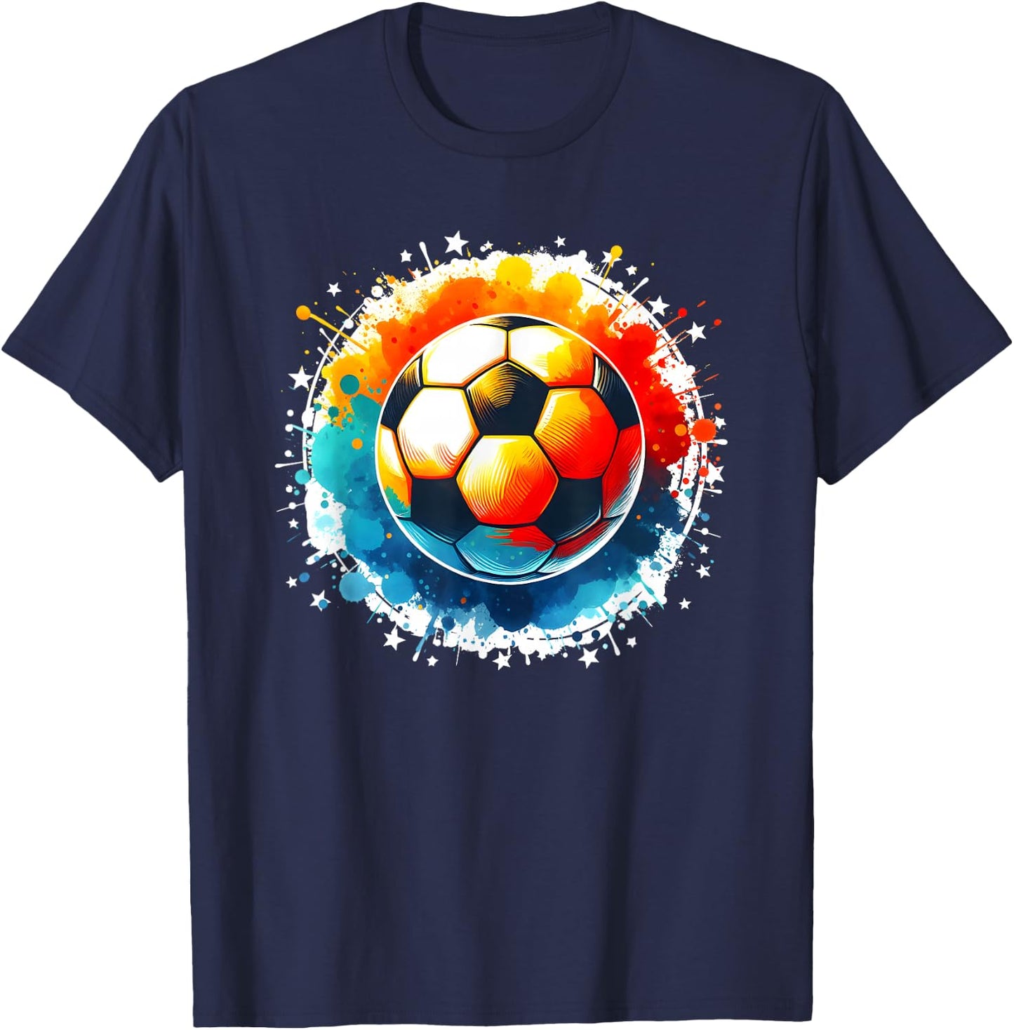 Soccer Player Boys Kids Men Youth Soccer T-Shirt - T-Shirt | Navy