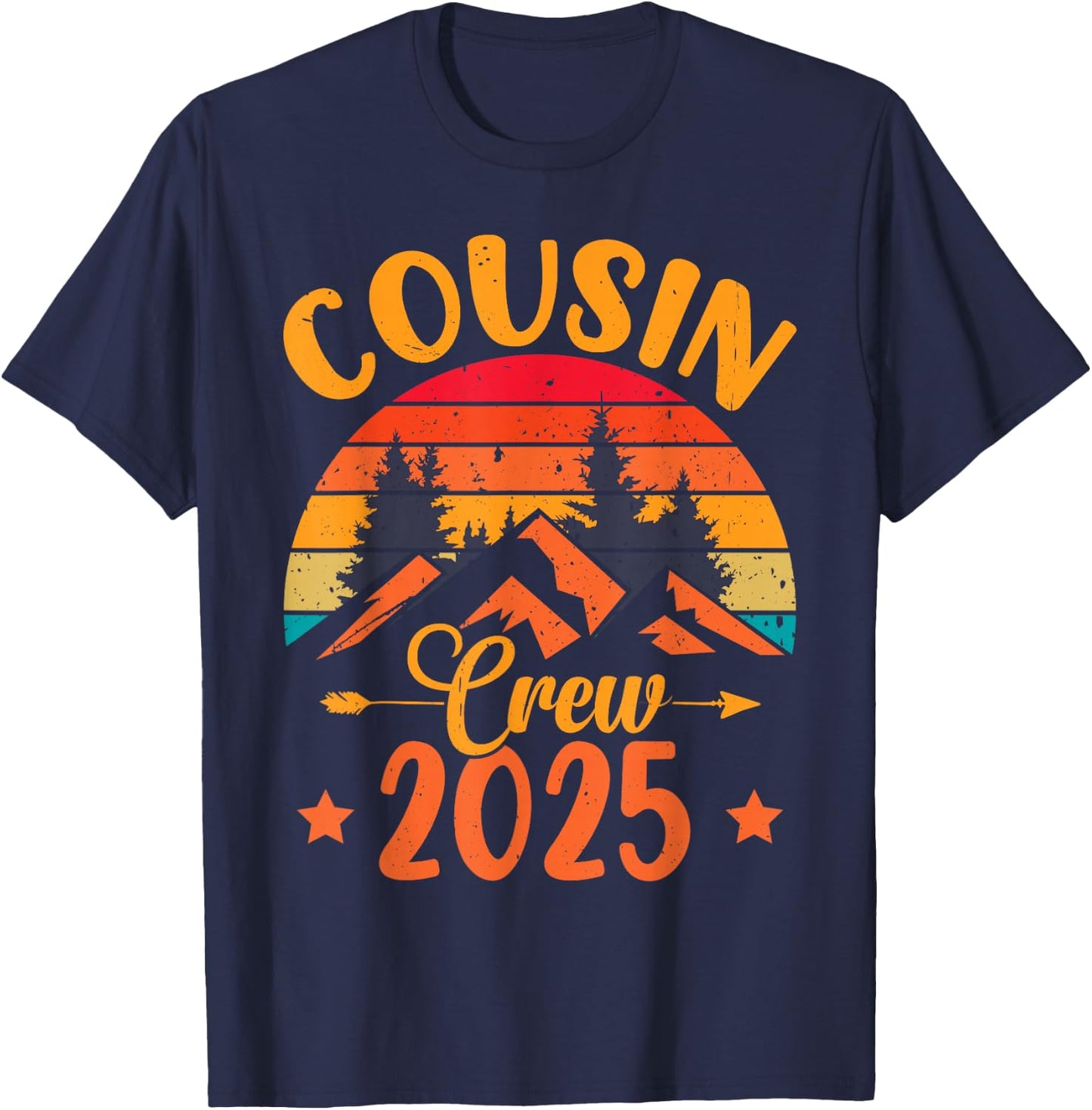 Cousins Cousin Crew 2025 Trip T-Shirt - T-Shirt | Navy