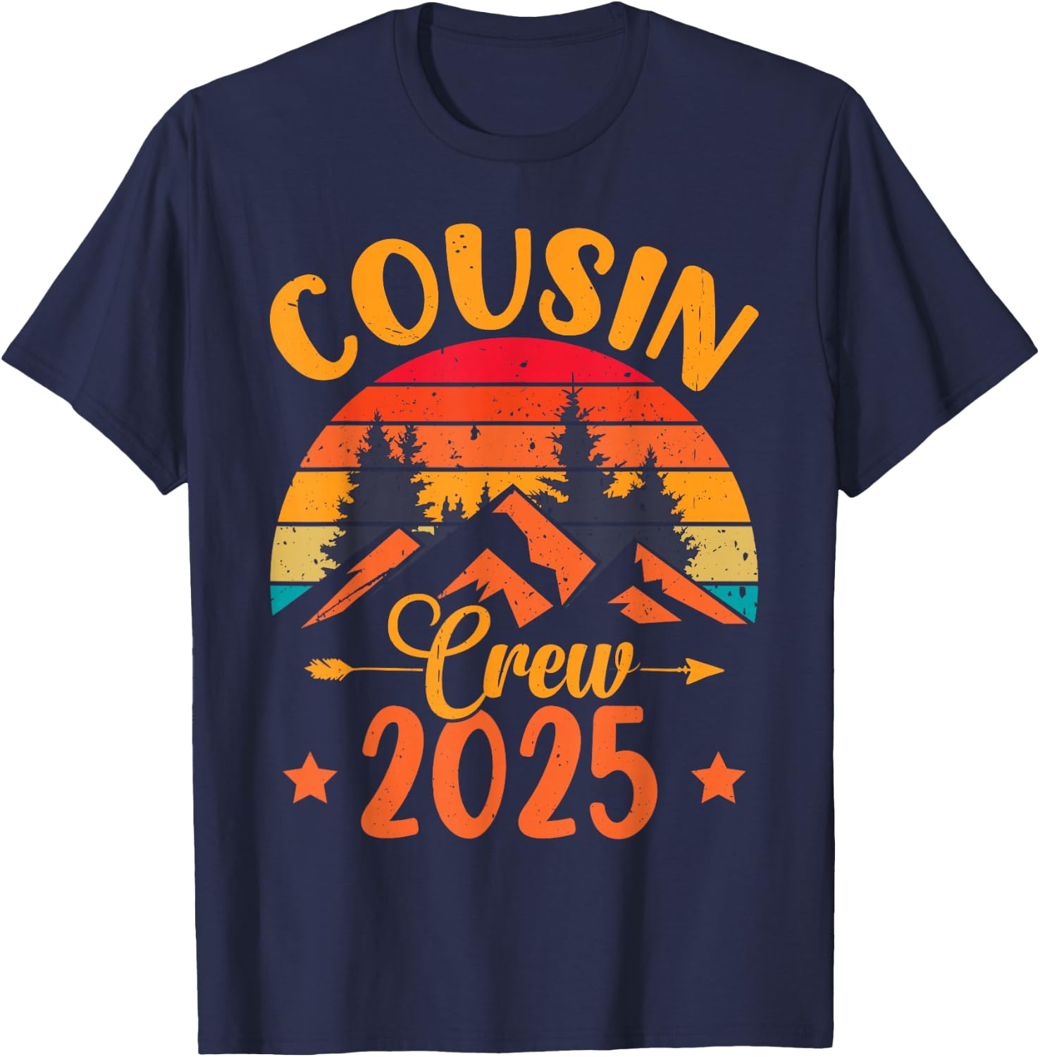 Cousins Cousin Crew 2025 Trip T-Shirt - T-Shirt | Navy
