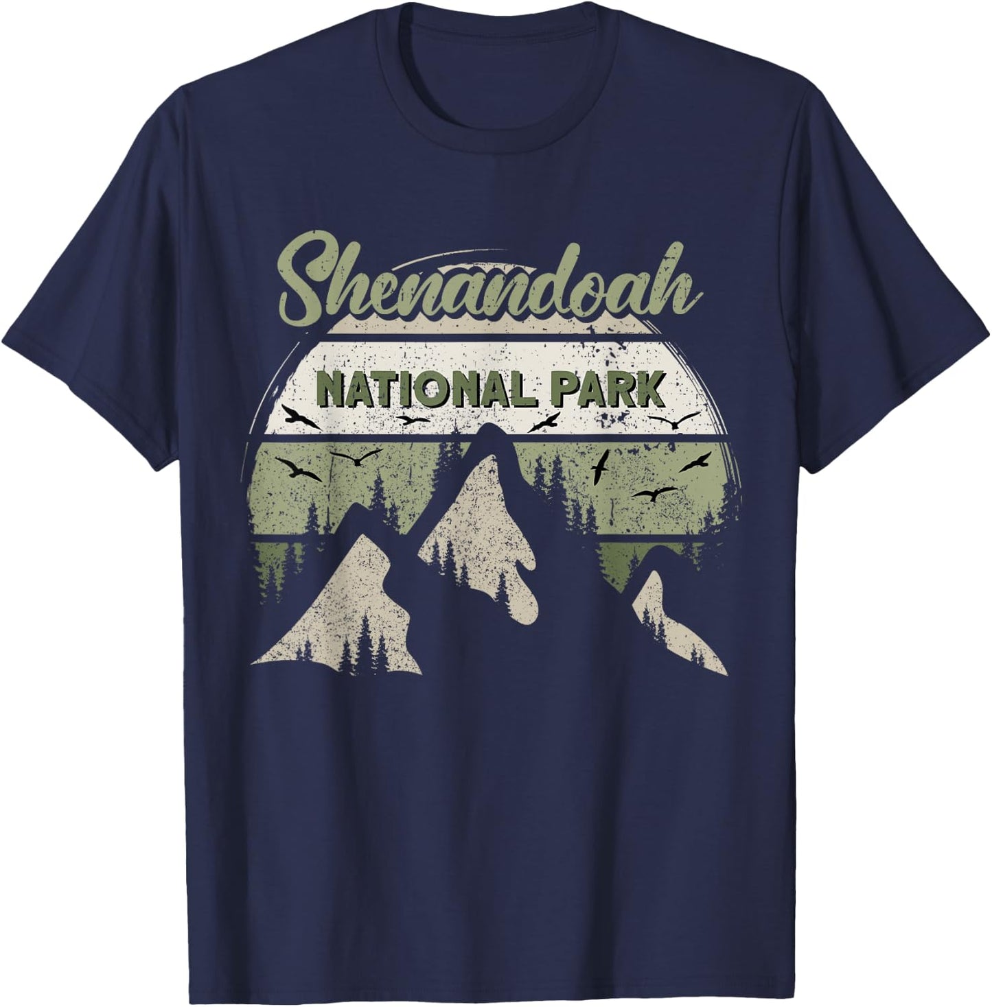 Retro Shenandoah National Park US Vintage Shenandoah T-Shirt - T-Shirt | Navy