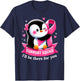 Support Squad Penguin Breast Cancer Awareness Pink Ribbon T-Shirt - T-Shirt | Navy