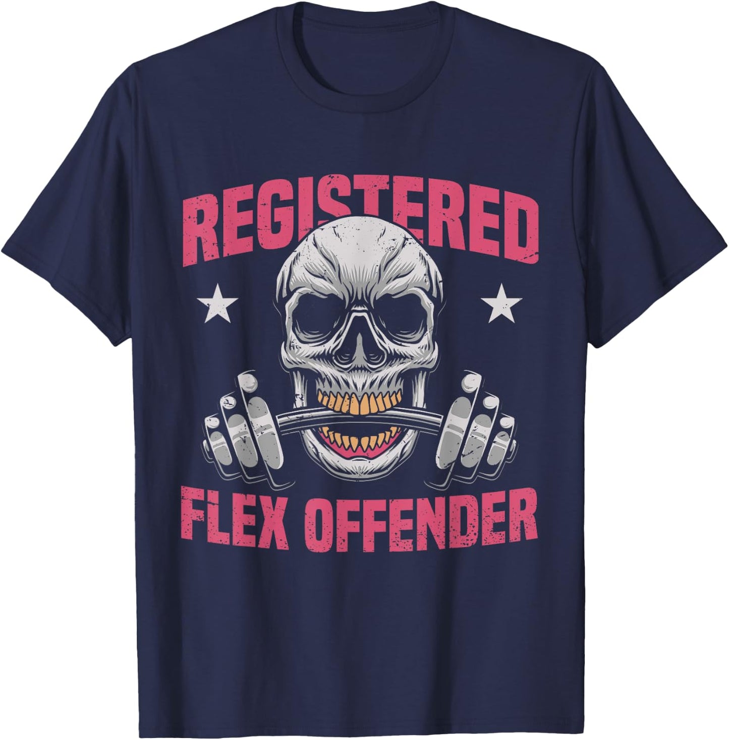 Registered Flex Offender T-Shirt - T-Shirt | Navy