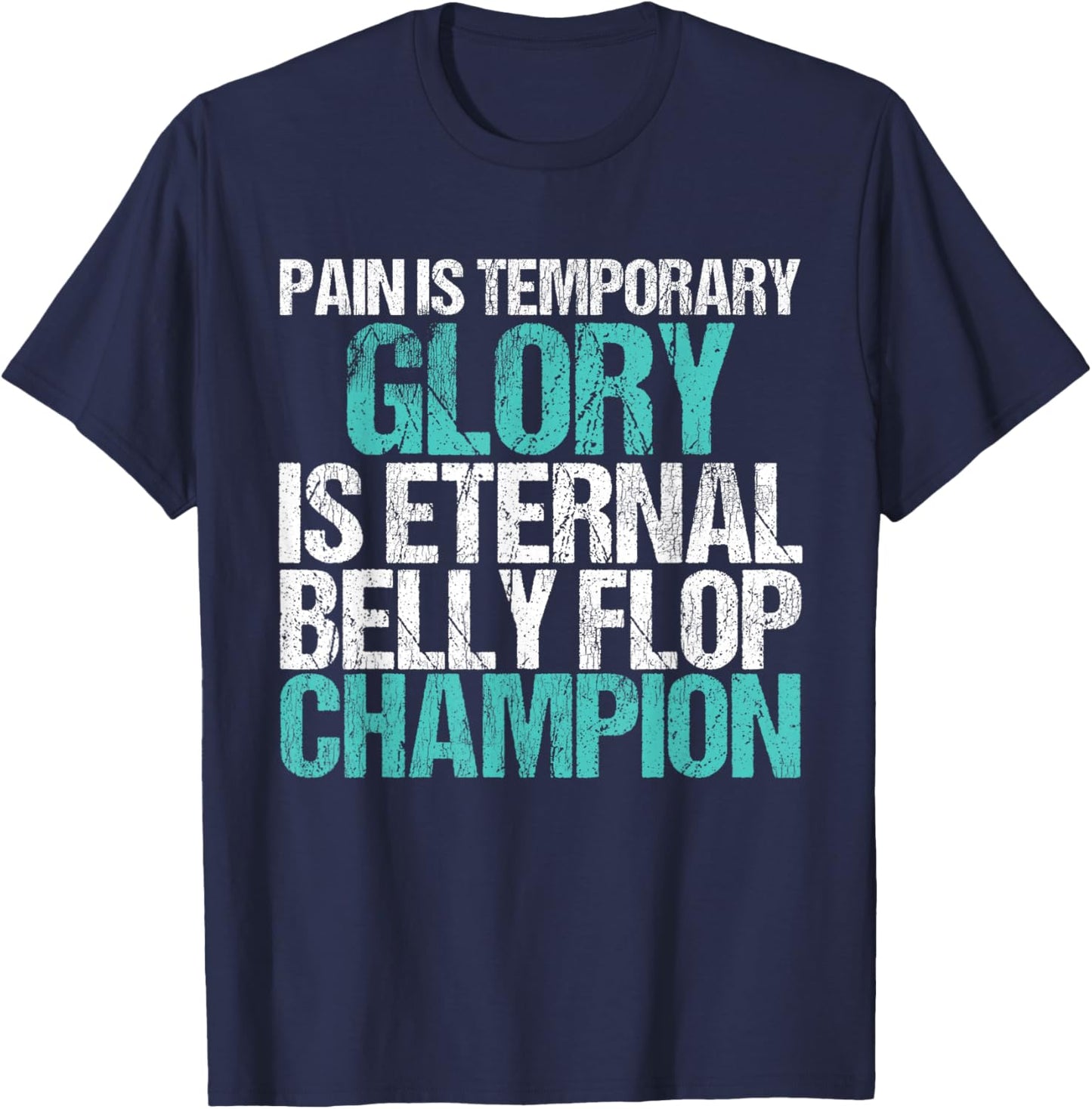 Belly Flop Belly Flop Champion Belly Flop Shirt Men T-Shirt - T-Shirt | Navy