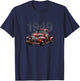 Old Red 1949 Pickup Truck, Vintage Pick Up, Classic Trucks T-Shirt - T-Shirt | Navy
