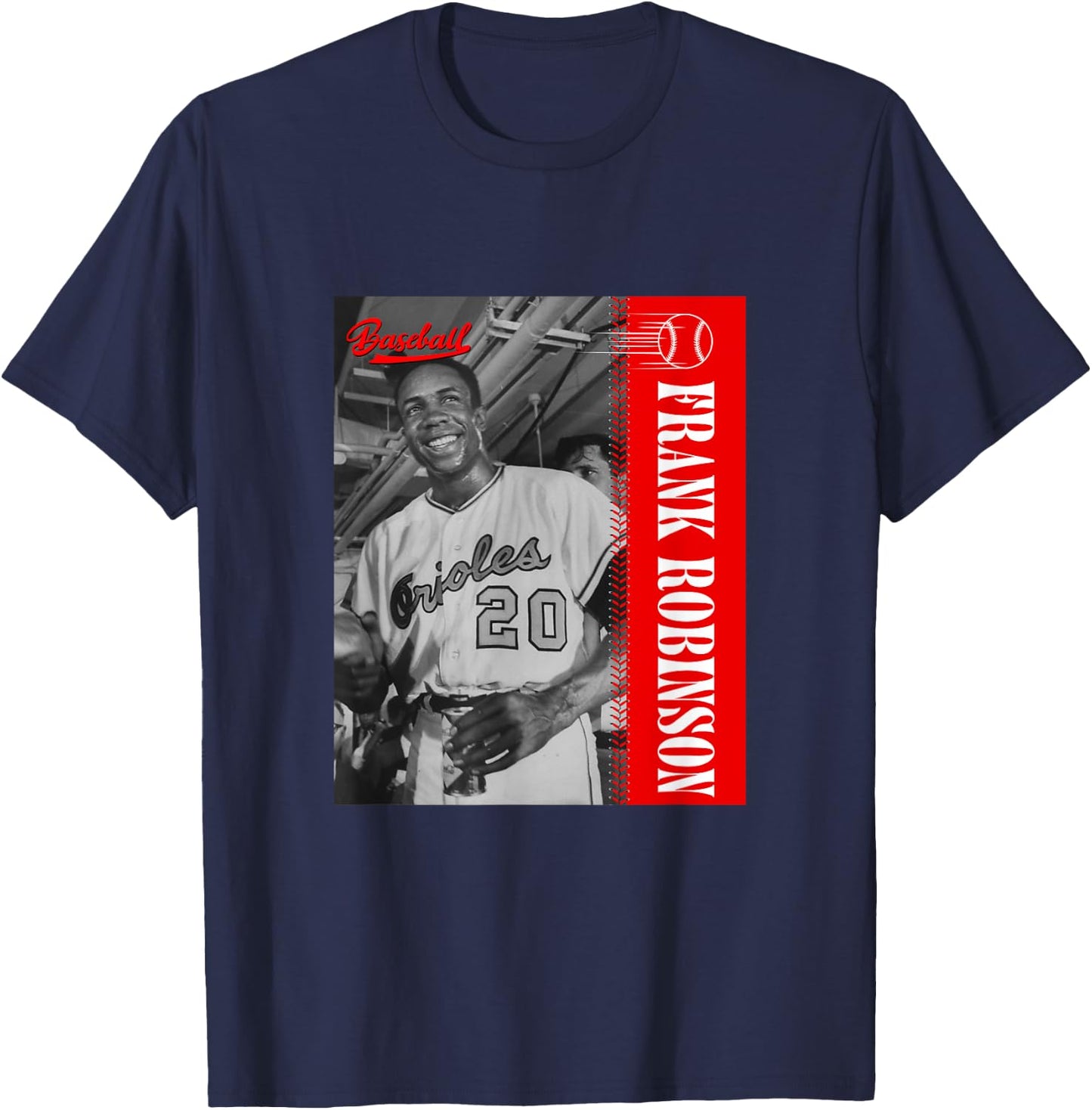 Frank Robinson_Baseball_001 T-Shirt - T-Shirt | Navy