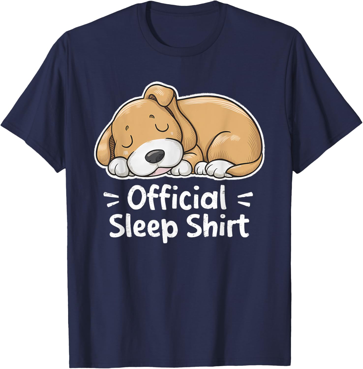 Official Sleep Shirt Dog Pajamas Nightgown Women Kids T-Shirt - T-Shirt | Navy