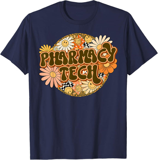 Pharmacy Technician CPHT School Pharmacist Tech Assistant T-Shirt - T-Shirt | Navy