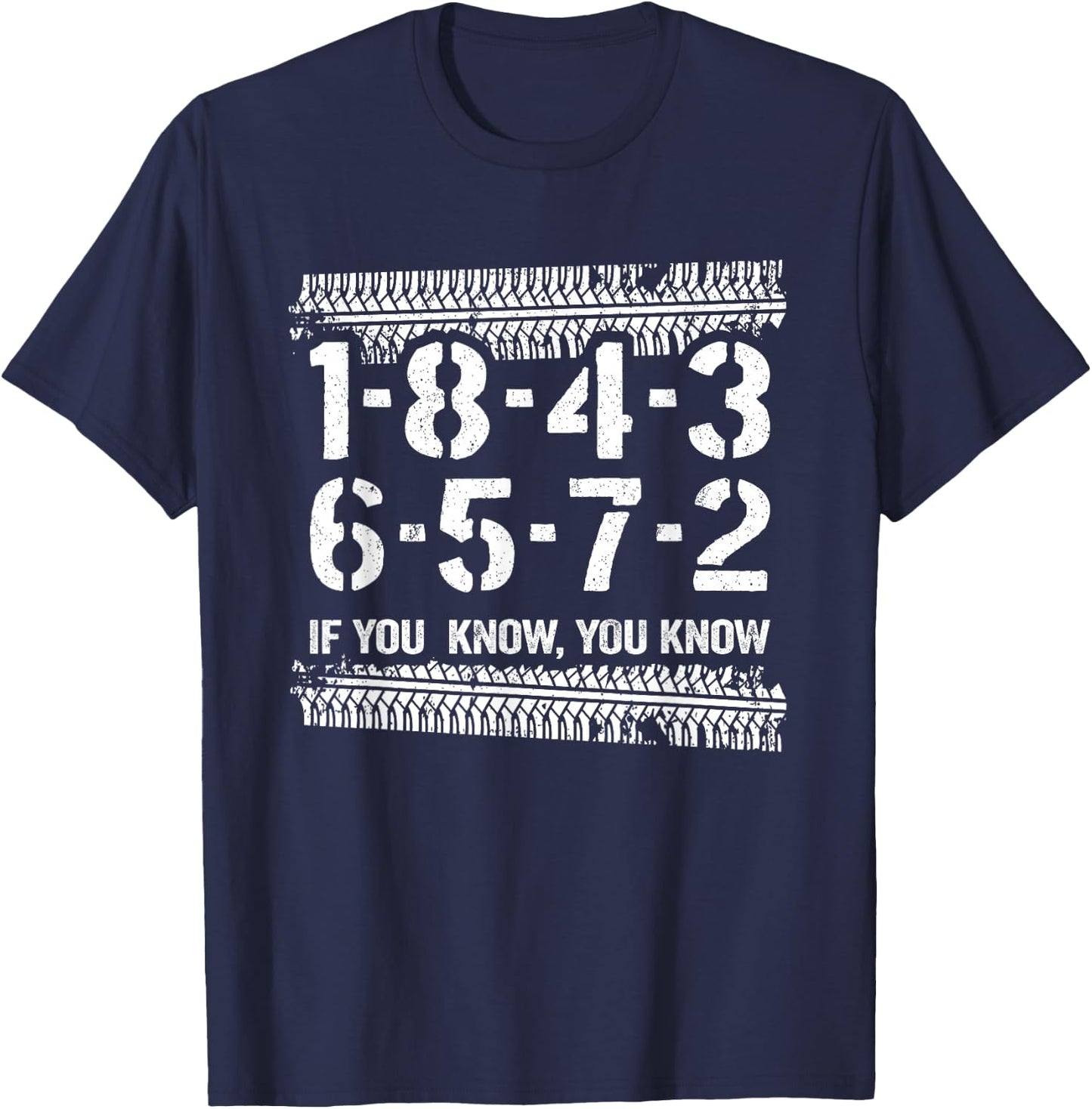 1-8-4-3-6-5-7-2 If You Know 18436572 Firing Order Big Block T-Shirt - T-Shirt | Navy
