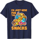 I'm Just Here For The Snacks T-Shirt - T-Shirt | Navy