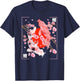Japanese Cherry Blossom Koi Carp Fish Sakura Aesthetic Art T-Shirt - T-Shirt | Navy
