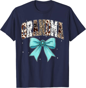 Grandma Western Rodeo Coquette Birthday Girls Family Matchin T-Shirt - T-Shirt | Navy