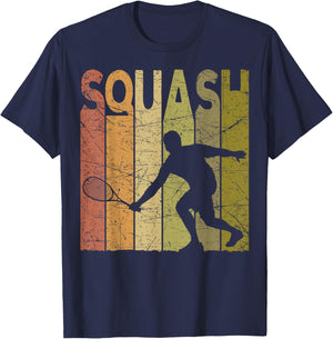Squash Vintage Squash Player Retro Squash Lover T-Shirt - T-Shirt | Navy