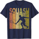 Squash Vintage Squash Player Retro Squash Lover T-Shirt - T-Shirt | Navy