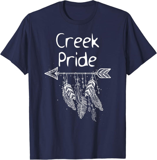 Creek Pride Native American Proud Men Women Kids Gift T-Shirt - T-Shirt | Navy