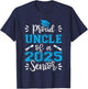 Proud Uncle of a 2025 Senior Shirt, Class of 2025 Graduation T-Shirt - T-Shirt | Navy