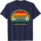 Vintage 26th Birthday Legends were Born in January 2000 T-Shirt - T-Shirt | Navy